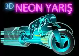 3D Neon Yarış - Neon kaplı motorsikletinle 3D parkurlarda farklı bir yarış deneyimi yaşa