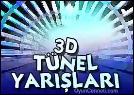 3D Tünel Yarışları - Bir grup maceraperestten biri ol dikey tünellerde aşağıya doğru düşerek yarış