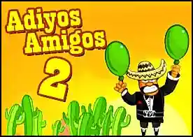 Adiyos Amigos 2 - İlk oyunda kaktüslerle başı belada olan amigoya bu sefer dikenli yaratıklar musallat olur