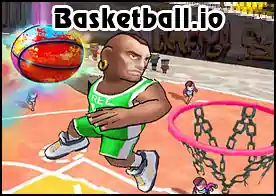 Basketball.io - Topu sür rakipleri geç atış alanına gir ve topu potaya gönder