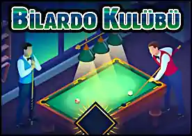 Bilardo Kulübü - Bilordo kulübüne katılın ve süre dolmadan sokabildiğiniz kadar çok bilardo topunu deliğe sokun