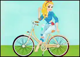 Bisikletim ve Ben - Sevimli kızımıza önce bisikletinin boyanıp süslemesine sonra da kendisinin süslenip giyinmesine yardımcı ol