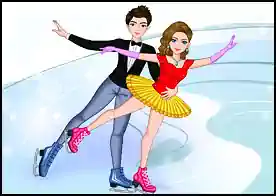 Buz Dansı Çifti - Çiftler kategorisinde buz dansı yarışmasına hazırlanan buz dansçısı çiftimize hazırlanmalarında yardımcı ol