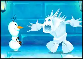 Buzdan Şato Macerası - Elsa ve Olaf mistik buzdan şatoda kapalı kalır onların kurtulmasına yardımcı ol