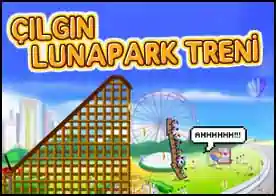 Çılgın Lunapark Treni - Lunaparka eğlenceli bir korku treni inşa et ve müşterileri memnun et