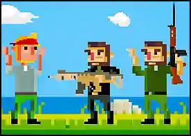 Çılgın Pixel Savaş - Mekanize tip bir savaş takımının üyesi olarak düşman askerlerini temizle