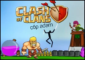 Clash of Clans Çöp Adam - Clash of Clans aleminde geçen heyecan dolu bir örümcek adamdan bozma çöp adam macerası sizi bekliyor