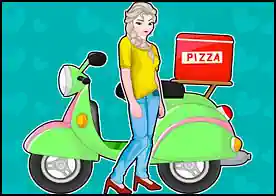 Elsa Pizza Dağıtıcısı - Pizza dağıtımı yapan Elsa'nın motosikleti kaza yapar önce onu tamir edin sonra da pırıl pırıl temizleyin