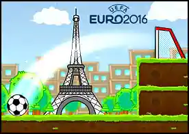 Euro 2016 Süper Golcü - Fizik tabanlı bu futbol oyununda topu engellere takılmadan kaleye ulaştırman gerekiyor