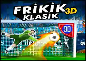 Frikik Klasik 3D - Bu hızlı 3D futbol oyununda serbest vuruş yeteneklerinizi tüm rakiplerinize gösterin