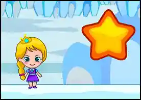 Frozen Elsa Büyülü Yıldızlar - Donmuş dağın her yerine dağılan büyülü yıldızları toplaması için buzlar kraliçesi Elsa'ya yardım edin