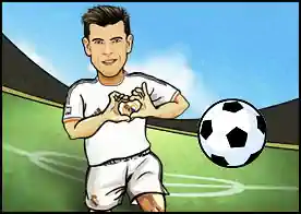 Futbolcu Gareth Bale - Futbol ustası Gareth Bale olarak topu yere düşürmeden en uzun sürede sektir