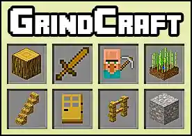 Grindcraft - Grindcraft minecraft karakterleriyle oynanan bir kaynak üretim oyunudur