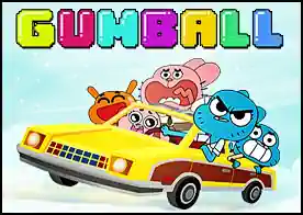 Gumball Çılgın Tekerler - Gumball'ın doğum günü için annesi arabasını çılgınca sürerek pizzayı alıp yetiştirmeli