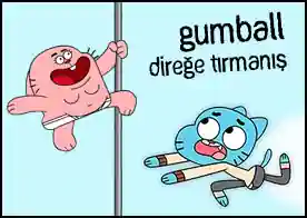 Gumball Direğe Tırmanış - Baba Gunball pantolon giymeyi sevmiyor ama gunball ailesi onunla aynı fikirde değil zprla pantolonunu giydirmek istiyorlar