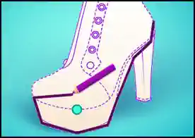 Hello Kitty Ayakkabı Tasarımı - Hello Kitty kendisine çok güzel bir ayakkabı tasarlamak istiyor ona yardımcı olun