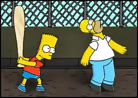 Homer'i Şutla - Elimizdeki beyzbol sopası ile Homer'i şutlayarak gidebileceği kadar uzağa yolluyoruz