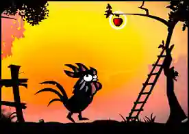 Horoz ve 13 Kurtçuk - Olamaz tüm değerli elmalarımızı bu kurtçuklar yok etmek üzere hemen onları durdurması için horoza yardım et
