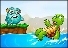 Kaplumbağayı Kurtar - Zor durumdaki kaplumbağayı kurtarıp denize ulaşmasını sağla