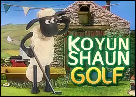 Koyun Shaun Golf - Çiftlikte canı sıkılan Koyun Shaun bulduğu golf topu ve sopasıyla eğlenceli vakit geçirmek istiyor