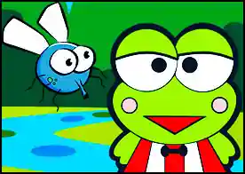 Kurbağa Sinek Avı - Yeşil kurbağa olarak peşindeki canavarlara yakalanmadan tüm sinekleri afiyetle mideye indir