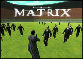 Matrix - Noe olarak üzerine gelen sayısız matrix ajanını çeşitli silahları kullanarak yok et