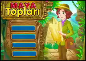 Maya Topları - Mayaların gizemini çözmek için topları yok ederek bölümlerin kilidini açın