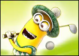 Minion Golf - Minionlar eğlencede gru ise golf sopasıyla önüne geleni onlara fırlatıyor