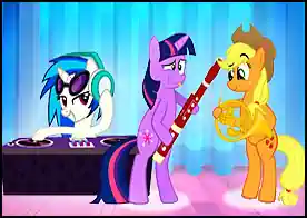 My Little Pony Rock Konseri - Sevimli ponyler rock konseri için müzik çalışması yapıyorlar onlara yardımcı ol