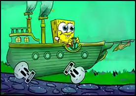Nickelodeon Tekne Yarışları - Nickelodeon kahramanını seç tekne seçini yap tekerleri ayarla son sürat engelli yollarda ilerle