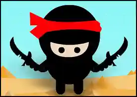 Ninyung - Usta bir ninja olarak havada uçuşan ninja bıçaklarının arasından uçarak karşıya geç