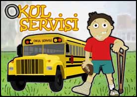 Okul Servisi - Okuldan çıkan çocukları araçlara ezdirmeden okul servisine bindir