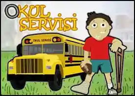 Okul Servisi - Okuldan çıkan çocukları araçlara ezdirmeden okul servisine bindir