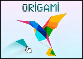 Origami - Karmaşık origami hayvanları yapmak için renkli parçaları bir araya getirerek kreatif bir yolculuğa çık