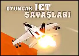 Oyuncak Jet Savaşı 3D - Hep evde oyuncak jetini uçurup düşman uçaklarını düşürmek mi istedin? ozaman bu 3D oyun tam sana göre
