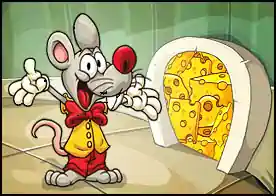 Peynir Canavarı - Peynir canavarı küçük fareye tüm peynirleri toplamasında yardımcı ol