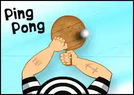 Ping Pong - Can sıkıntısından masa tenisi topunu raket ile düşürmeden sektirmeye çalışan korsana eşlik et