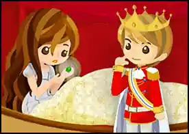 Prenses ve Bezelye Tanesi - Meşhur prenses ve nohut tanesi masalının bu oyununda kendisine uygun bir eş arayan prense yardımcı oluyoruz