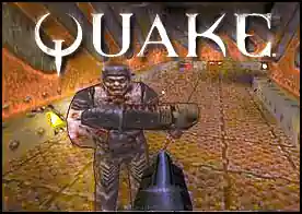 Quake - Bir döneme damgasını vurmuş dünyaca ünlü Quake oyununun flash versiyonu sizlerle