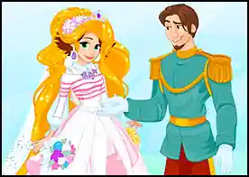 Rapunzel Evlilik Hazırlığı - Evlilik hazırlığı yapan Rapunzel'e davetiye hazırlamasında ve giysi seçiminde yardımcı olun