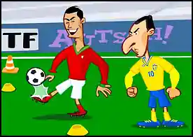 Ronaldo ile İbrahimovic - Ronaldo ve İbrahimovic mücadelesi bu zorlu puzzle oyunu ile devam ediyor