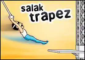 Salak Trapez - Şirkte gösteri yapmaya çalışan acemi trapezciye yardımcı olun