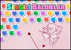 Sevgili Balonlar - Klasik renkli balonlar oyunu bu sefer sevgililer günü teması ile sizlerle