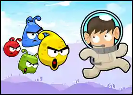 Sinirli Uzaylılar - Angry Birds tarzı bu oyunda gezegenlerini istila eden insanlara karşı uzaylılara yardım ediyoruz