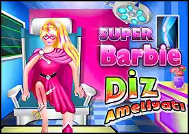 Süper Barbi Diz Ameliyatı - Süper barbi kız dünyayı kurtarmaya çalışırken bacağından yaralanır onu tedavi edin