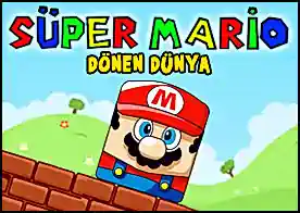 Süper Mario Döner Dünya - Süper Mario evden çok uzakta ona bu döner dünyada evine gitmesi için yardımcı ol