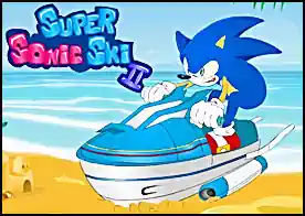 Süper Sonic Jetski 2 - Süper Sonic süper jetskisi ile zorlu akrobatik hareketlerle parkuru tamamlamaya çalışıyor
