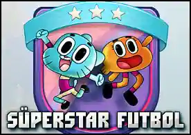 Süperstar Futbol - Favori CN karakterini seç Ben 10 Finn ve Jake ve Gumball ile kıyasıya bir futbol maçı yap