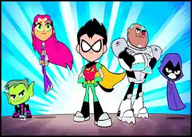 Teen Titans Go - Robin olarak cyber mekanik vücudu kontrol et özel saldırılar için diğer titan üyelerini çağır