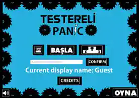 Testereli Panik - Bu bol kesici platform oyununda fabrika tesislerini keşfetmeye karar veren bir kare karakteri kontrol edeceksiniz